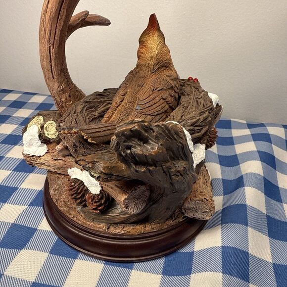 Bradford Exchange Cozy Cardinal’s Nature's Masterpieces Songbird Sculpture 2021 - Picture 5 of 12